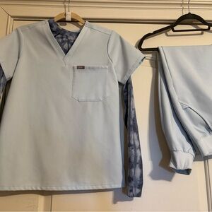 Figs Light Blue Women's Top